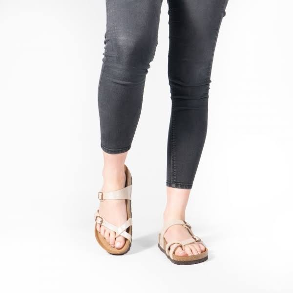 Birkenstock Mayari Birko Flor Sandals - Graceful Pearl White