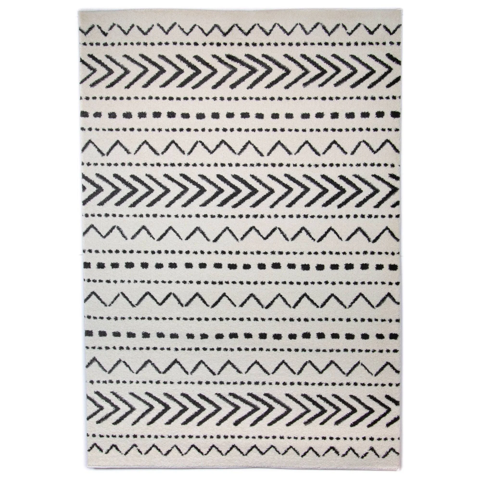 Adebayo Tribal Indoor Area Rug - 6&7x22 x 9& - Cream