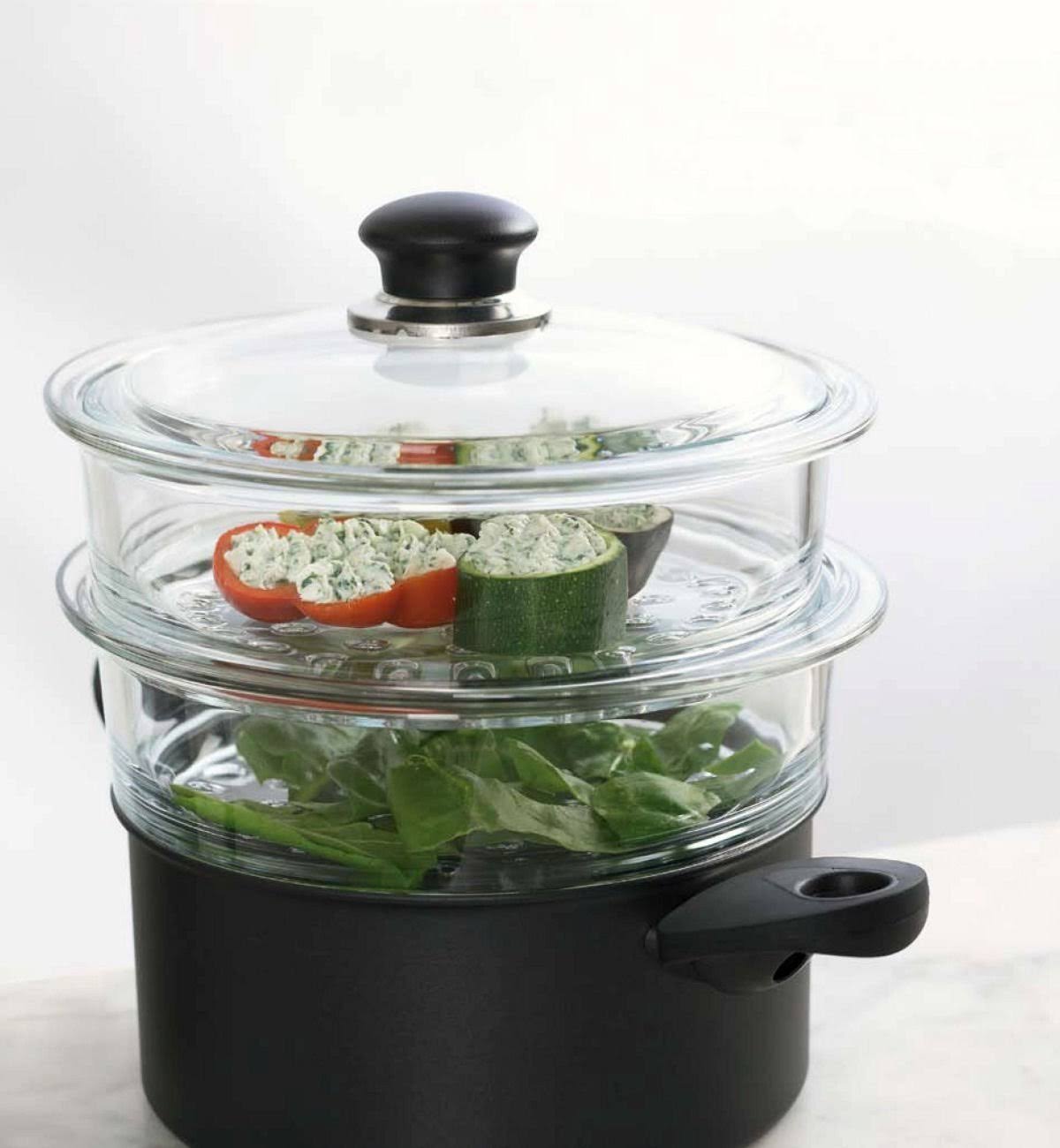 Ballarini 8225IH.20 GLI Speciali Cuocivapore Glass Steamer Set