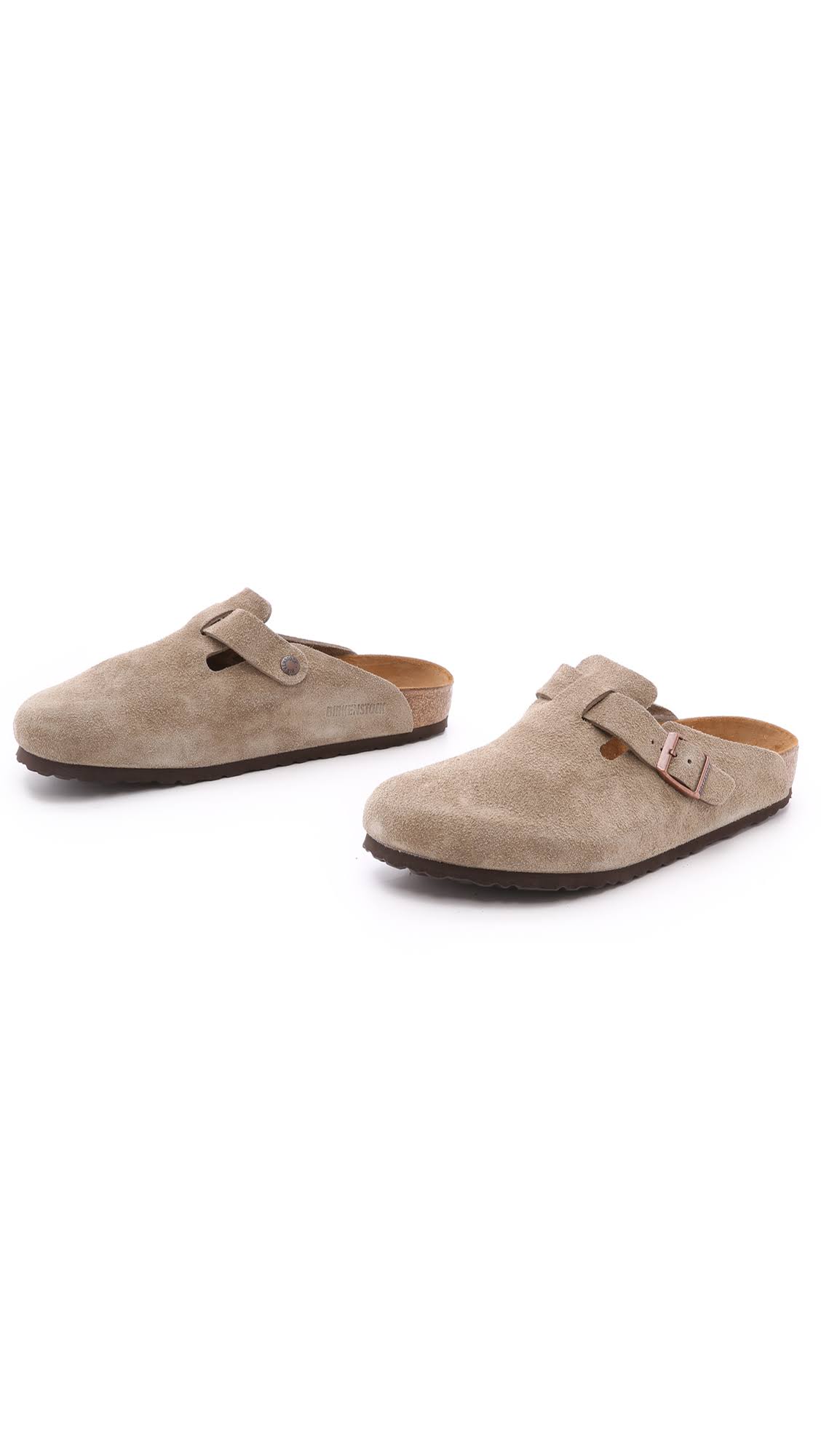 Birkenstock Boston Soft Footbed Clog - 45 - Taupe Suede