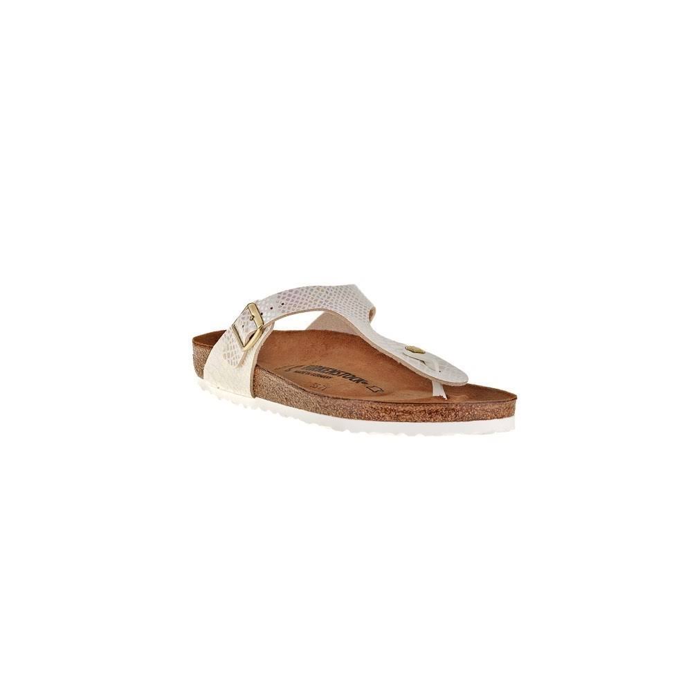 Birkenstock Gizeh 847431 Ladies Birko-Flor Snake Cream: Size 40