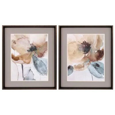Poppy - 2 Piece Picture Frame Print Set on Paper