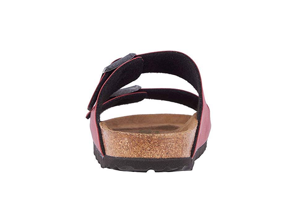 Birkenstock Arizona Vegan Bordeaux Pull Up Birko-Flor / 39 / Narrow