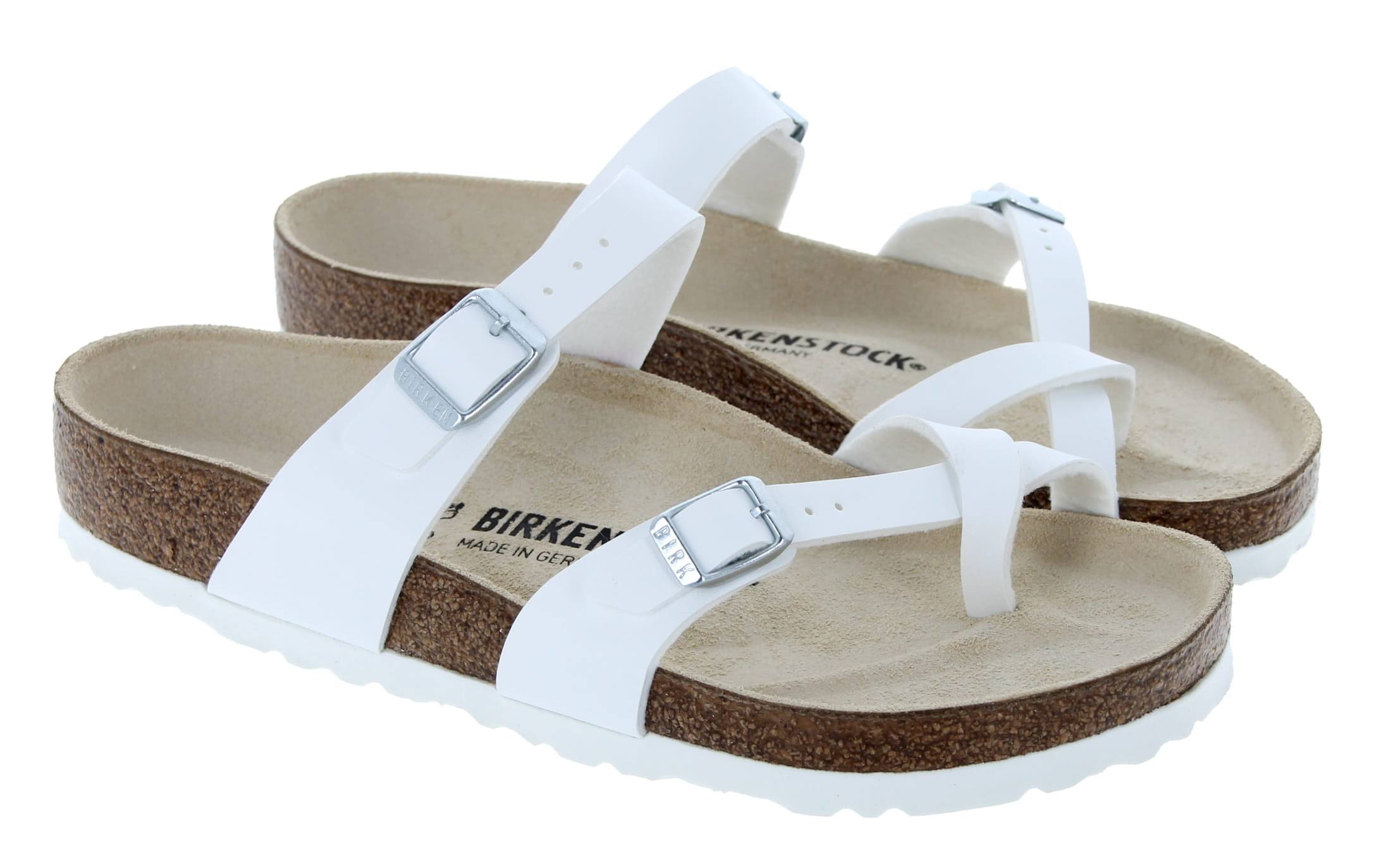 Birkenstock Mayari Birko Flor, Women, White / 37