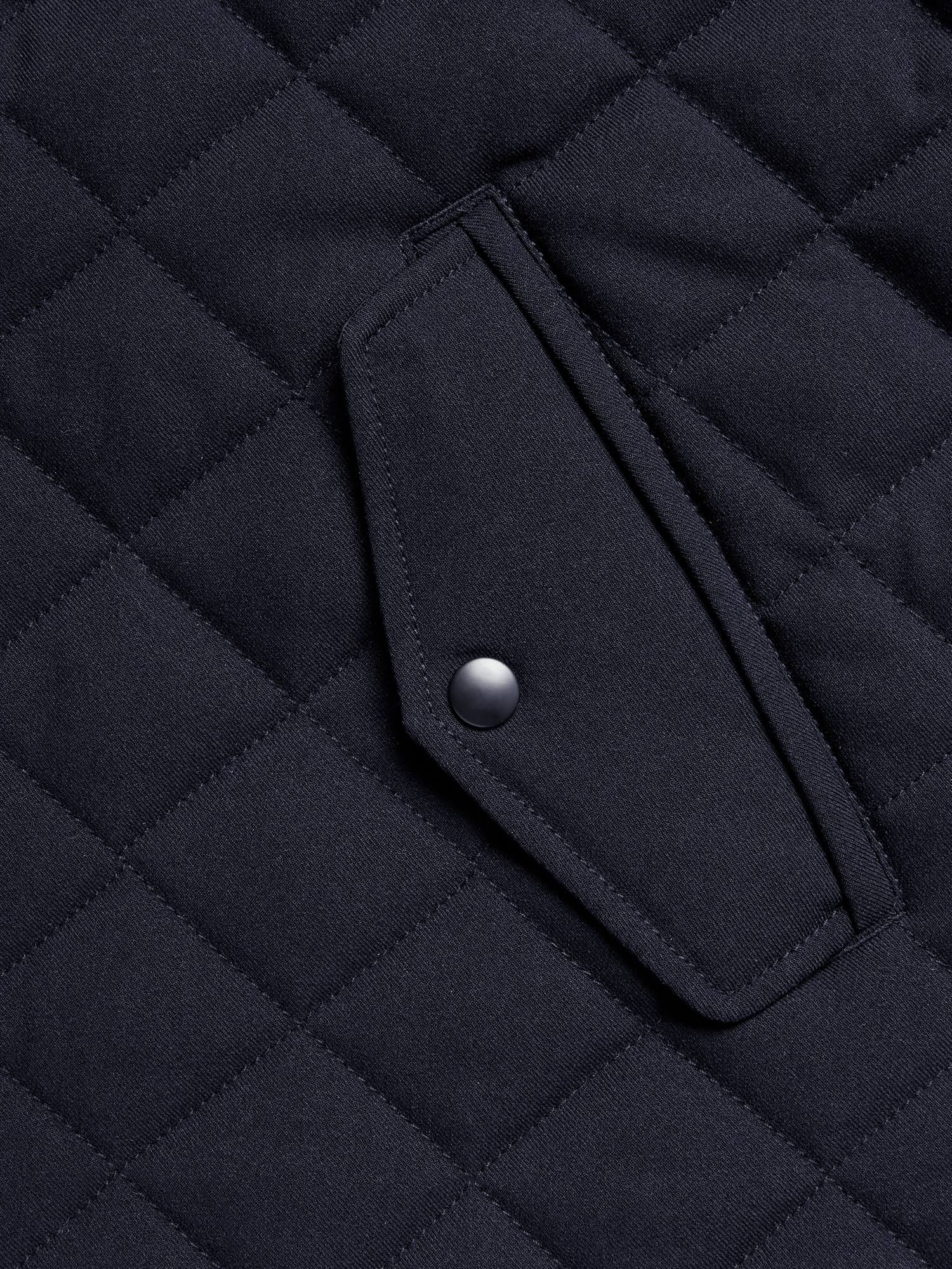 Banana Republic Men's Water-Repellent Quilted Vest Navy Size M