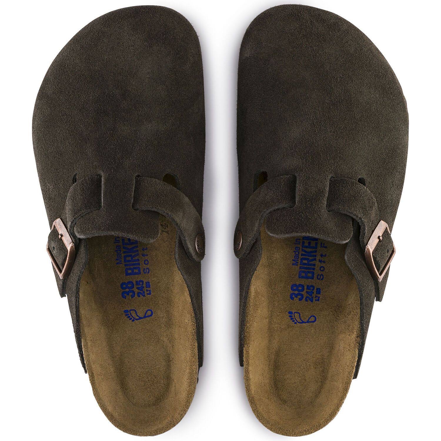 Birkenstock Boston Soft Footbed Clog - 45 - Mocha Suede