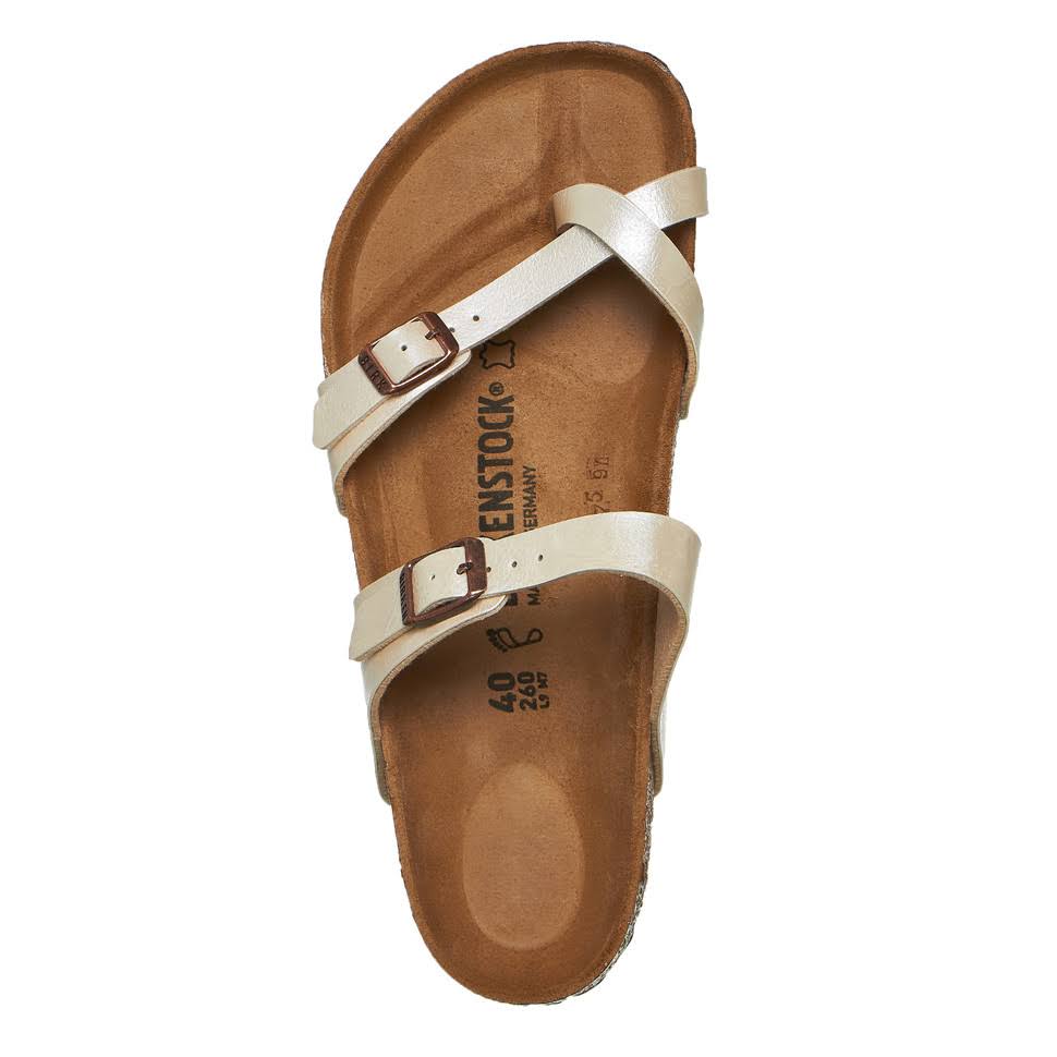 Birkenstock Mayari Birko Flor Sandals - Graceful Pearl White