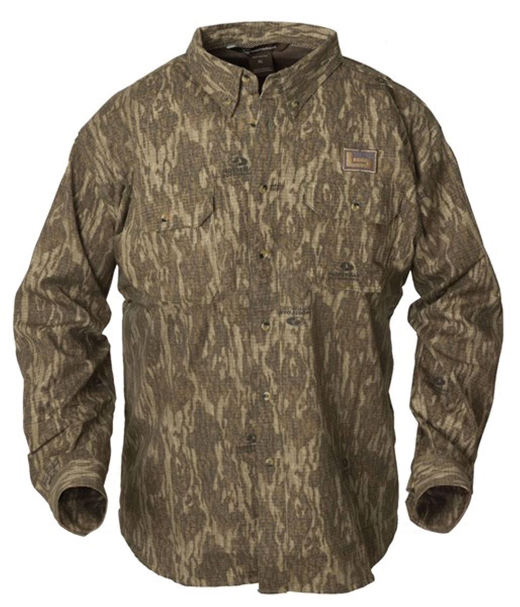 Banded Cotton Button-Up Bottomland / S