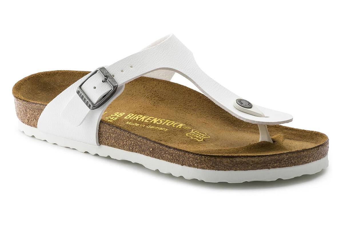 Birkenstock Gizeh Birko Flor Sandals - Silver