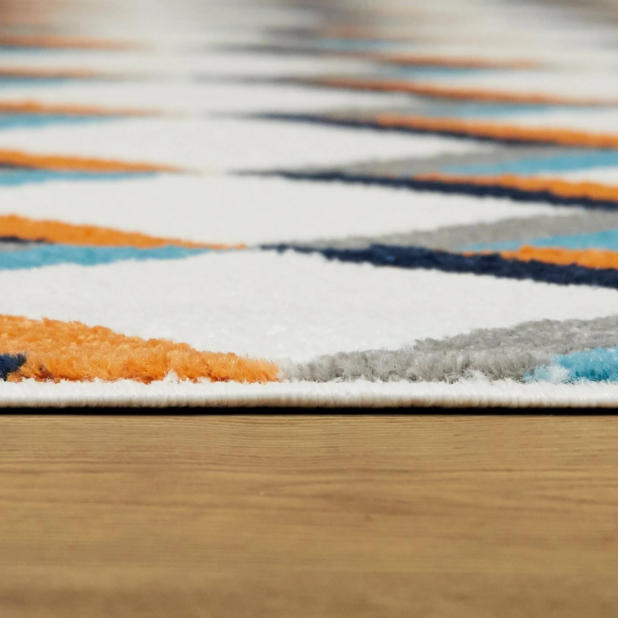 Balta Riley Geometric Blue 8 ft. x 10 ft. Area Rug