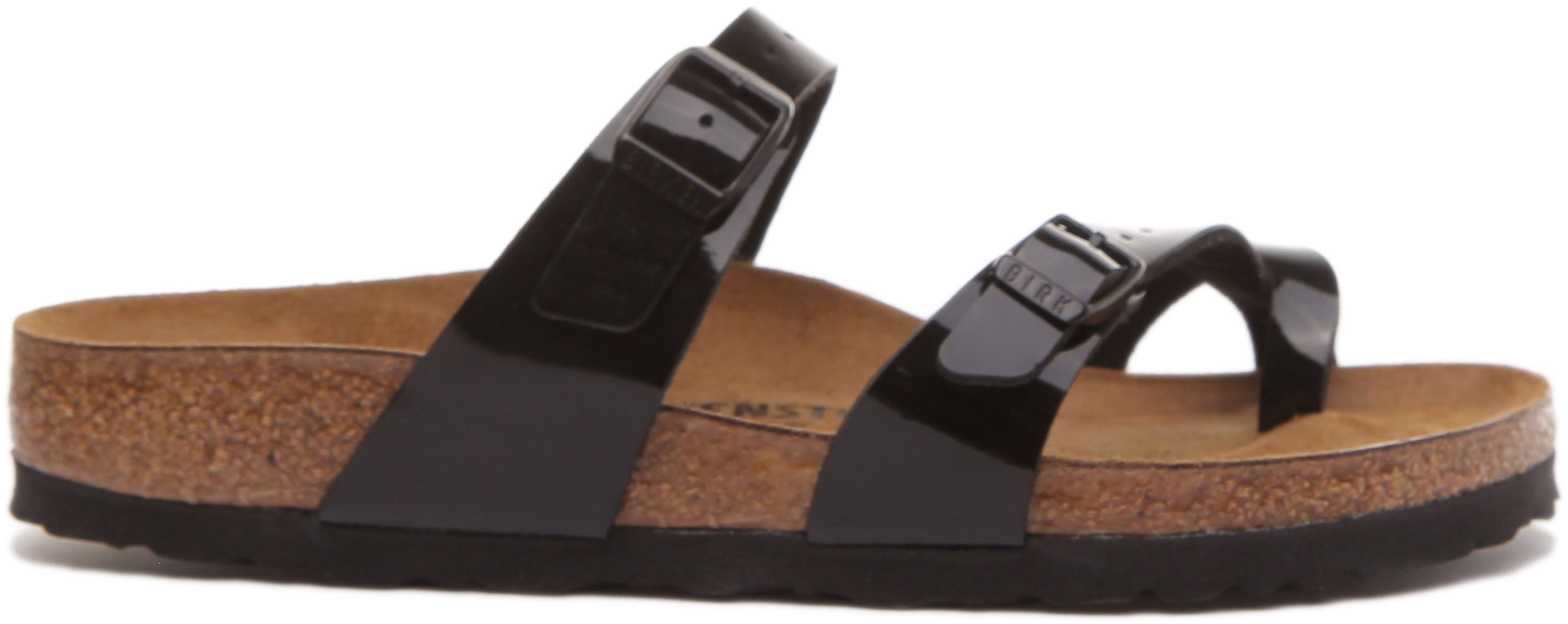 Birkenstock Thong Sandal Mayari Black Patent 38 EU / Narrow