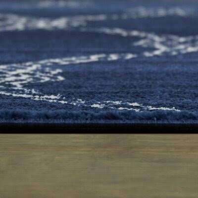 Fischer Nautical Trellis Coastal Area Rug - 2&7x22 x 7& Runner - Navy