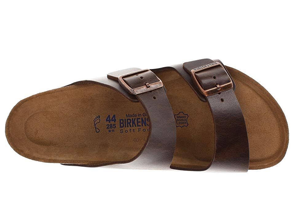 Birkenstock Arizona Soft Footbed - Leather Brown Amalfi / 38 / Narrow