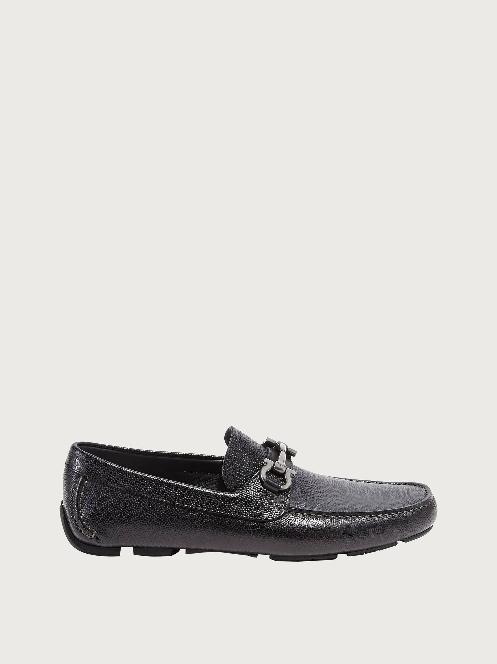 Salvatore Ferragamo Men Driver with Gancini Ornament Black Size 6.5