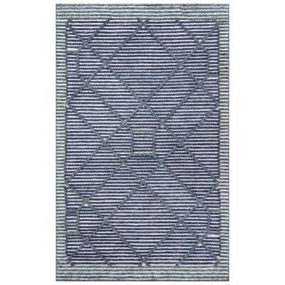 Nathanial Geometric Hand Tufted Indoor / Outdoor Blue Area Rug Birch LANE? Rug Size: Rectangle 5x22 x 7&6x22