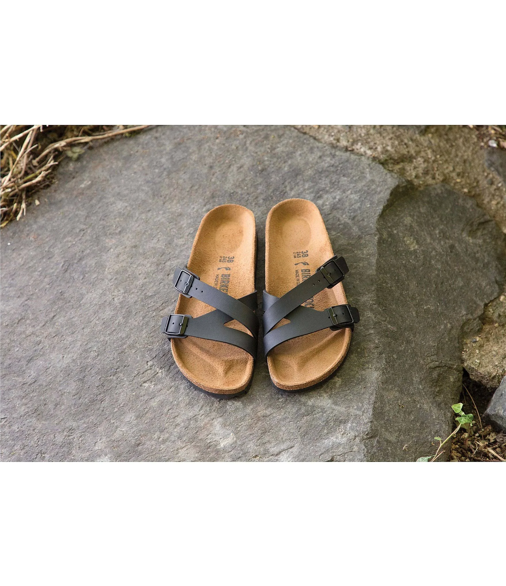 Birkenstock Women's Yao Slide - 42 Narrow - Black Birko-Flor