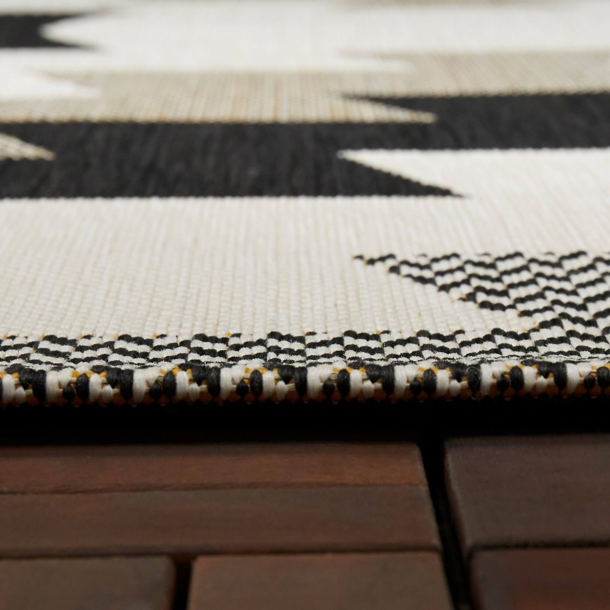 BALTA Levete Dark Brown 8 ft. x 10 ft. Southwestern Indoor/Outdoor Area Rug