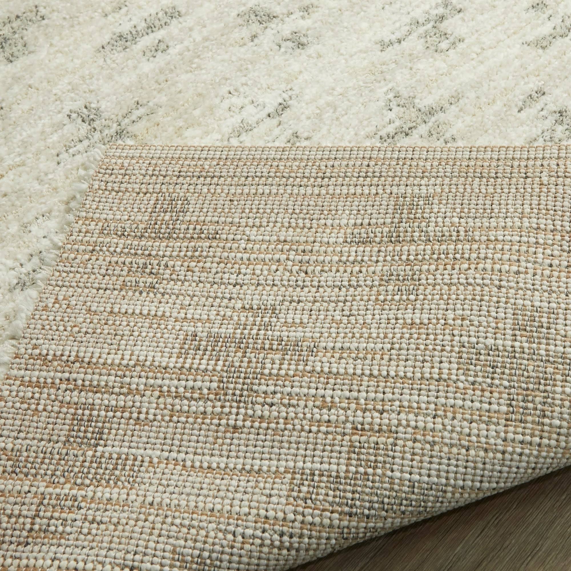 Balta Dionne Light Grey 5 ft. x 7 ft. Geometric Shag Area Rug