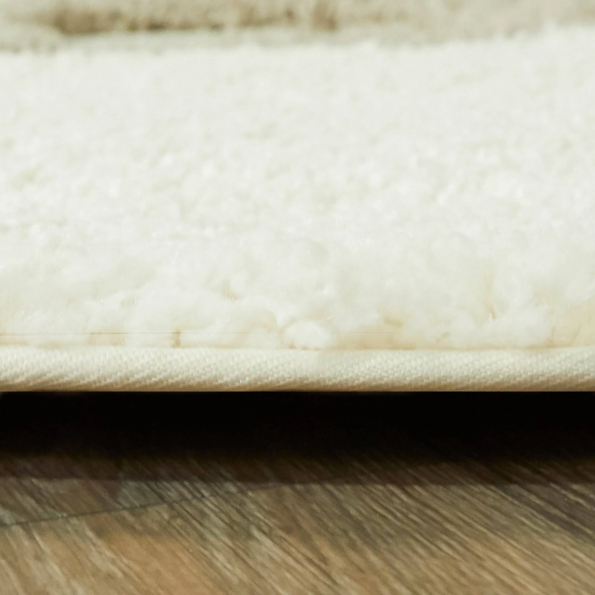 Mod-Tod Polar Bear Round Shag Kids Rug Animal Theme - 3&11x22 Round - Off-White