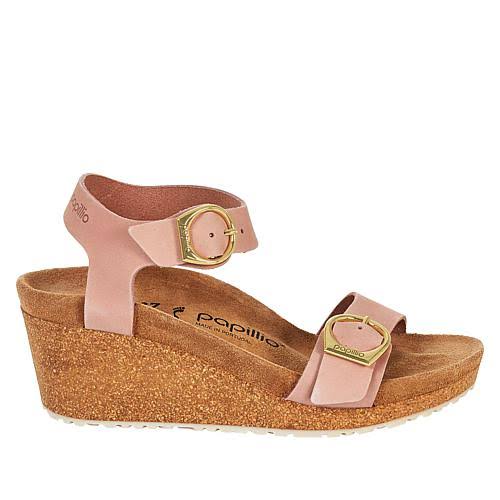 Birkenstock Women's Soley Sandal - 40 Narrow - Soft Pink Nubuck