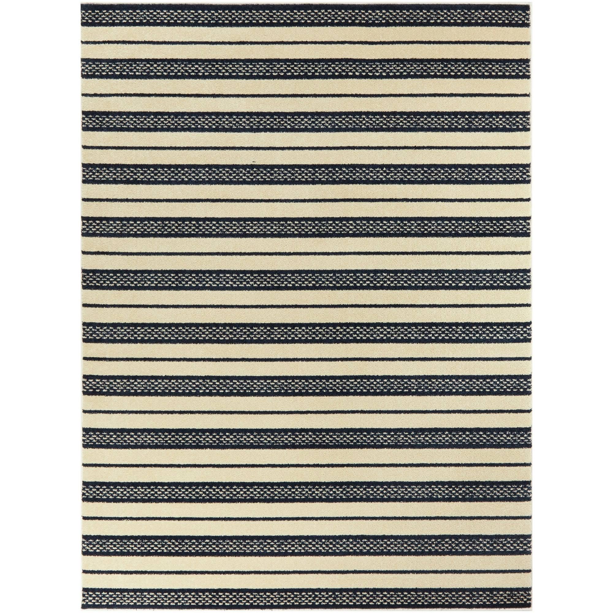 Messina Striped Area Rug - 2&7x22 x 7& Runner - Cream/Navy