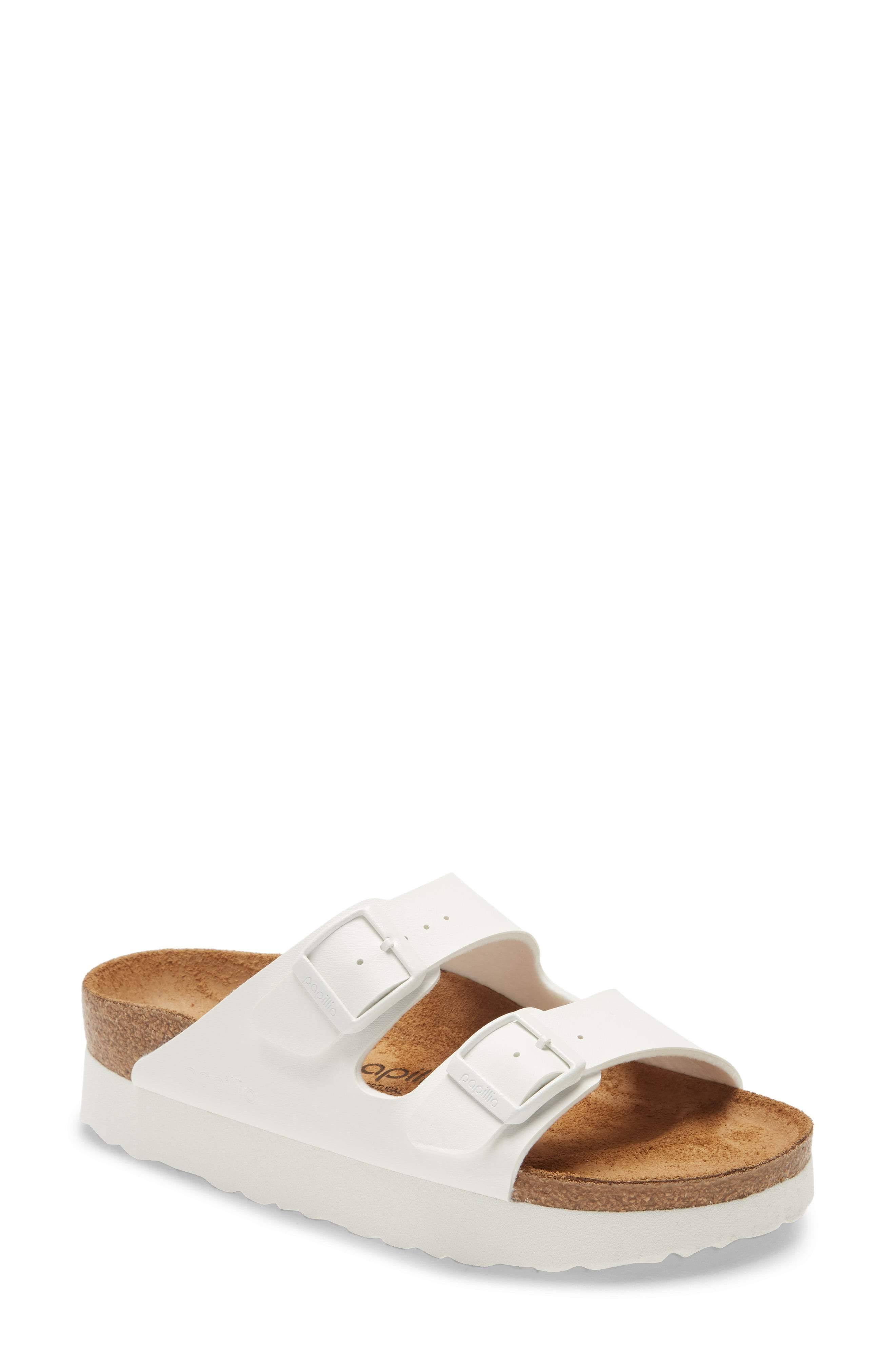 Birkenstock Arizona Platform Sandal - White
