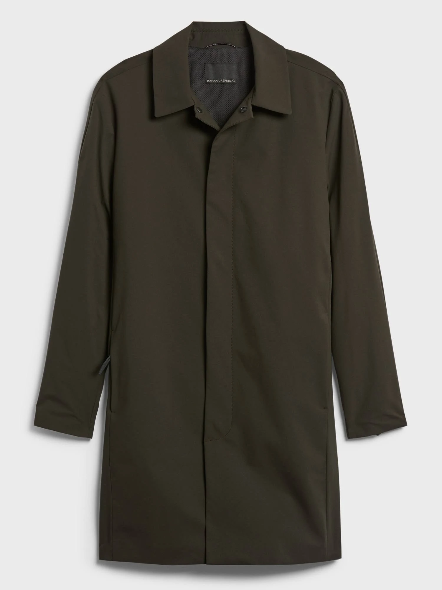 Banana Republic Men's Motion Tech Rain Coat Dark Pine Green Size XL