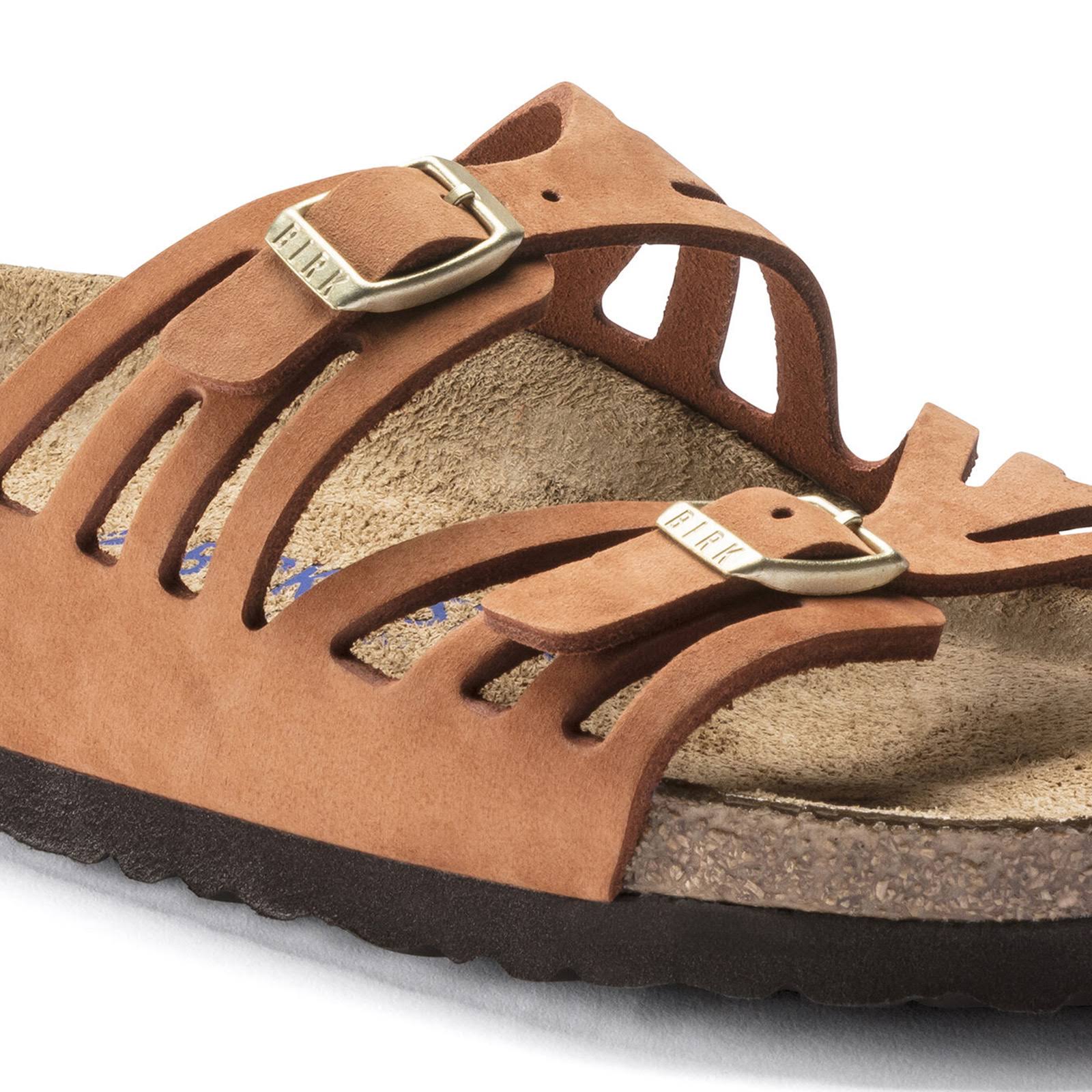 Birkenstock Womens Granada SFB Pecan Sandals - Narrow Fit Size 39