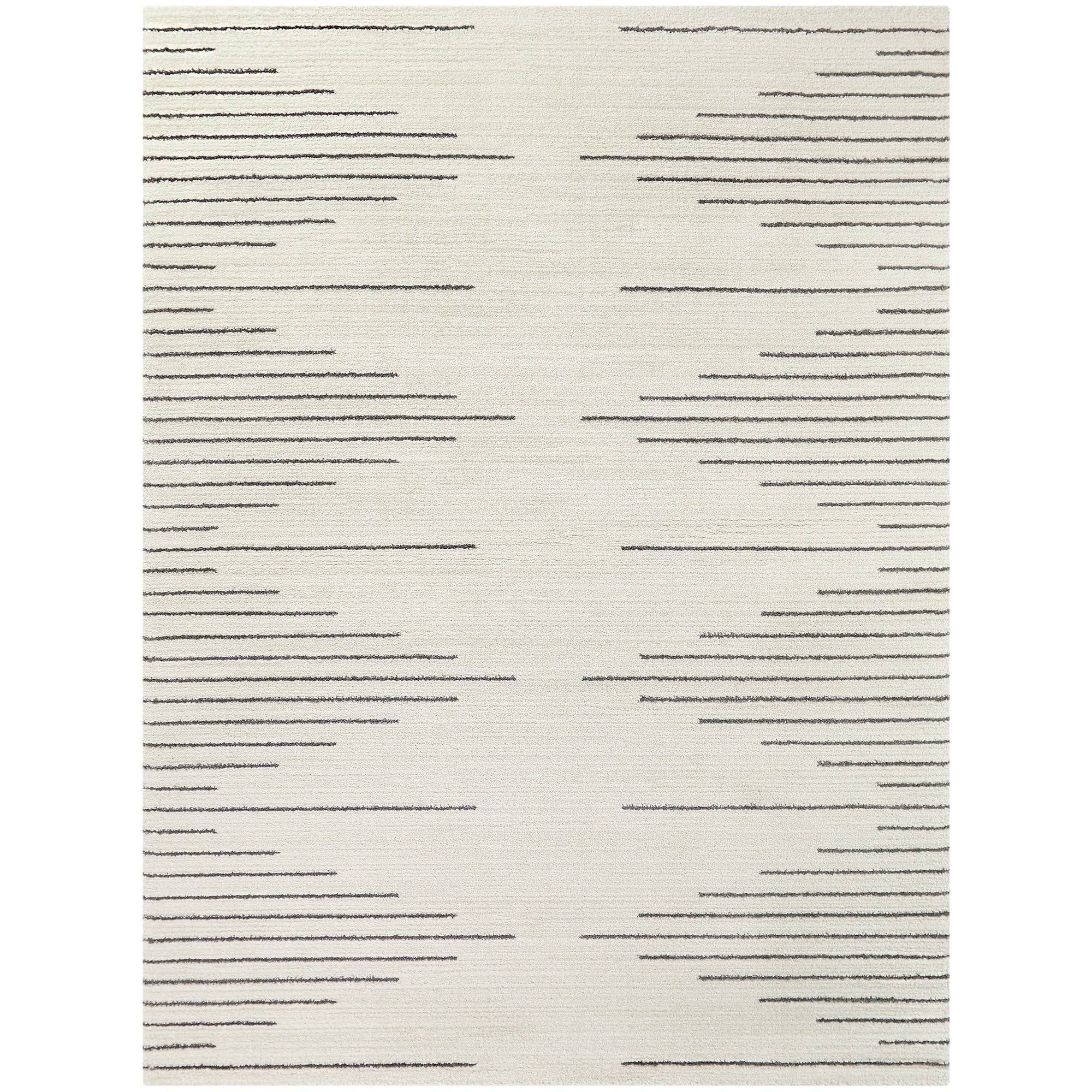 BALTA Chatham Grey 8 ft. x 10 ft. Modern Stripe Area Rug