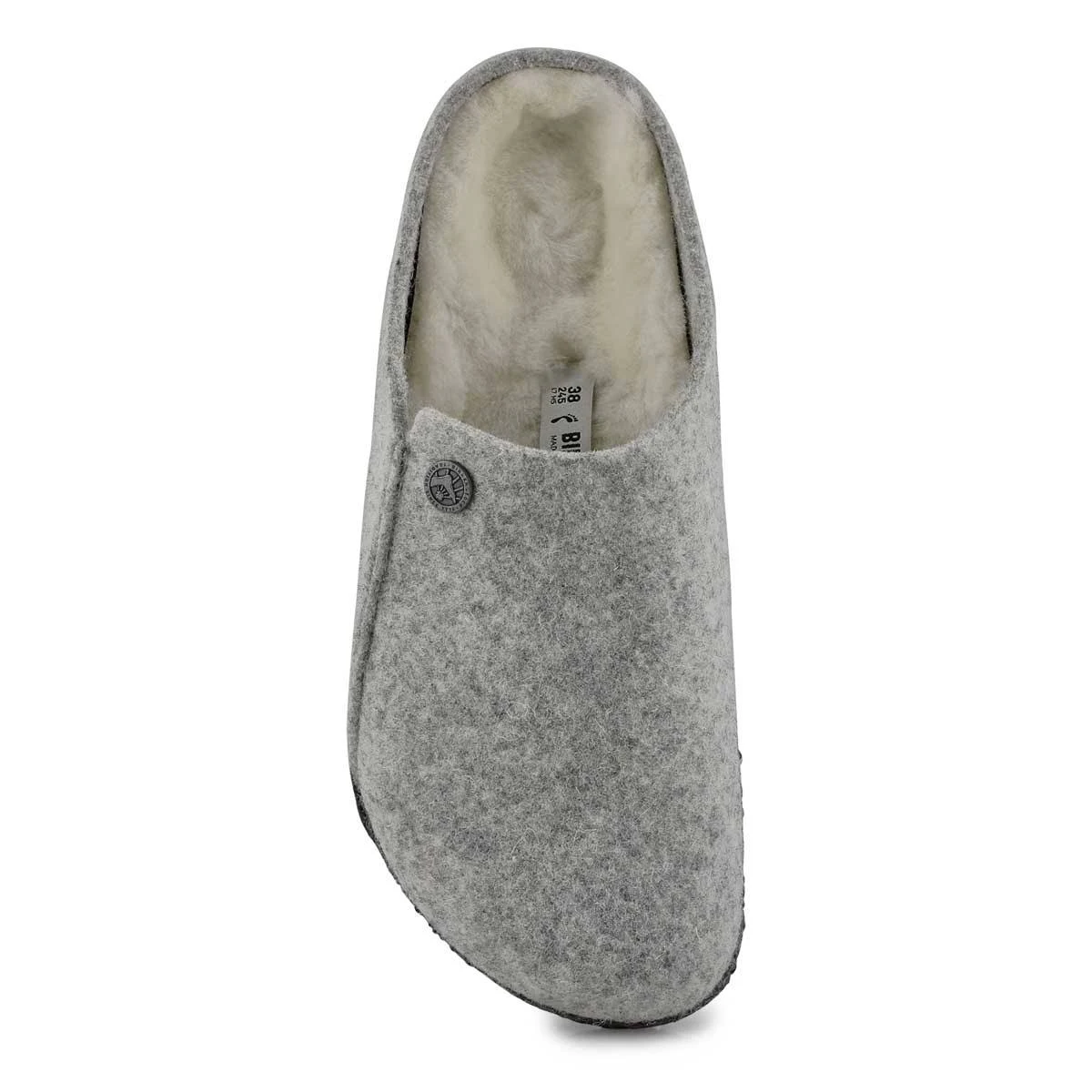 Birkenstock Zermatt Standard Narrow Ladies Slippers - Light Grey