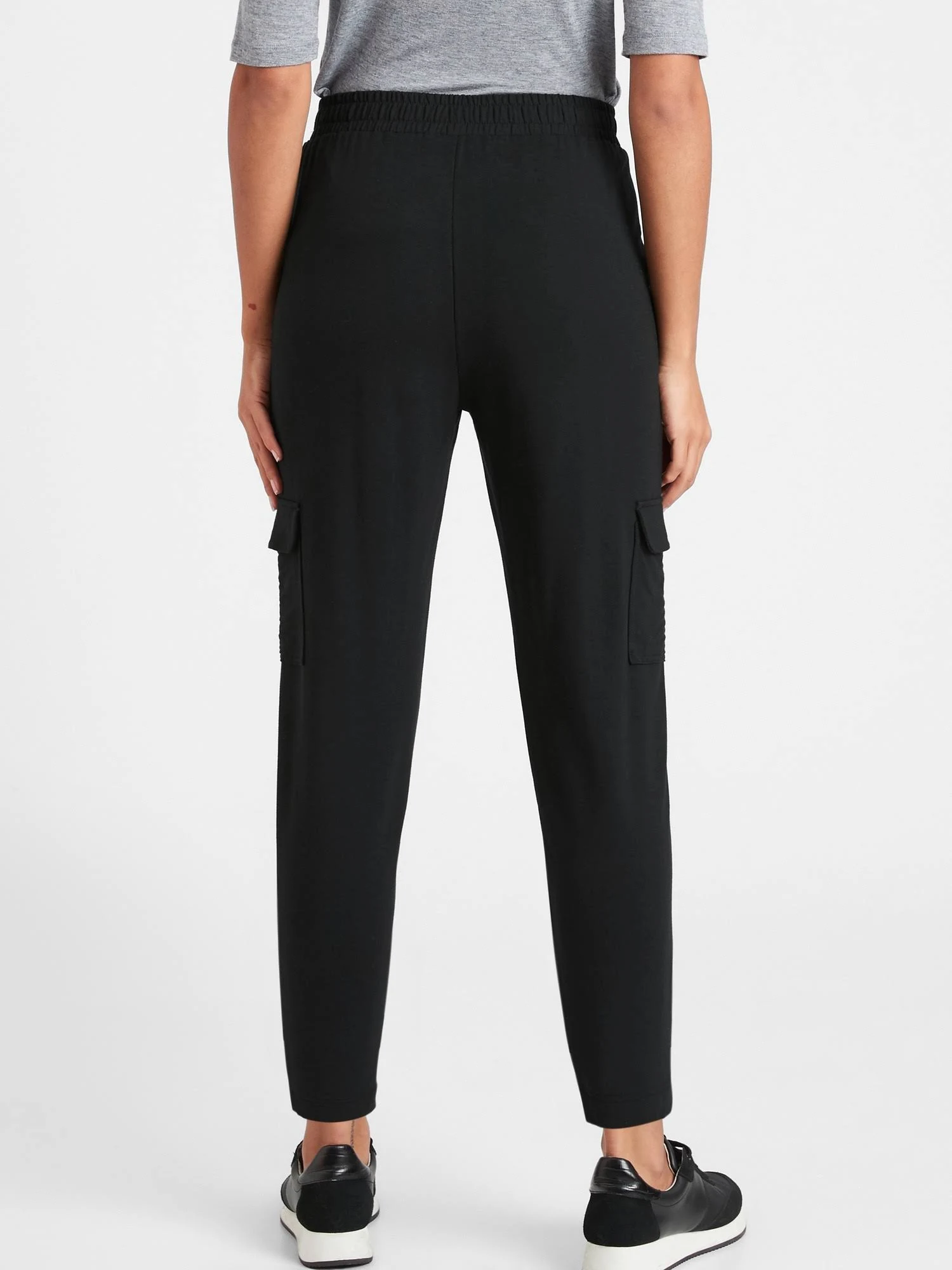 Banana Republic Women's Baby Terry Cargo Jogger Black Size S