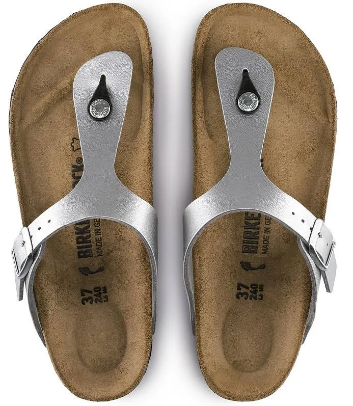 Birkenstock Gizeh Birko-Flor Silver