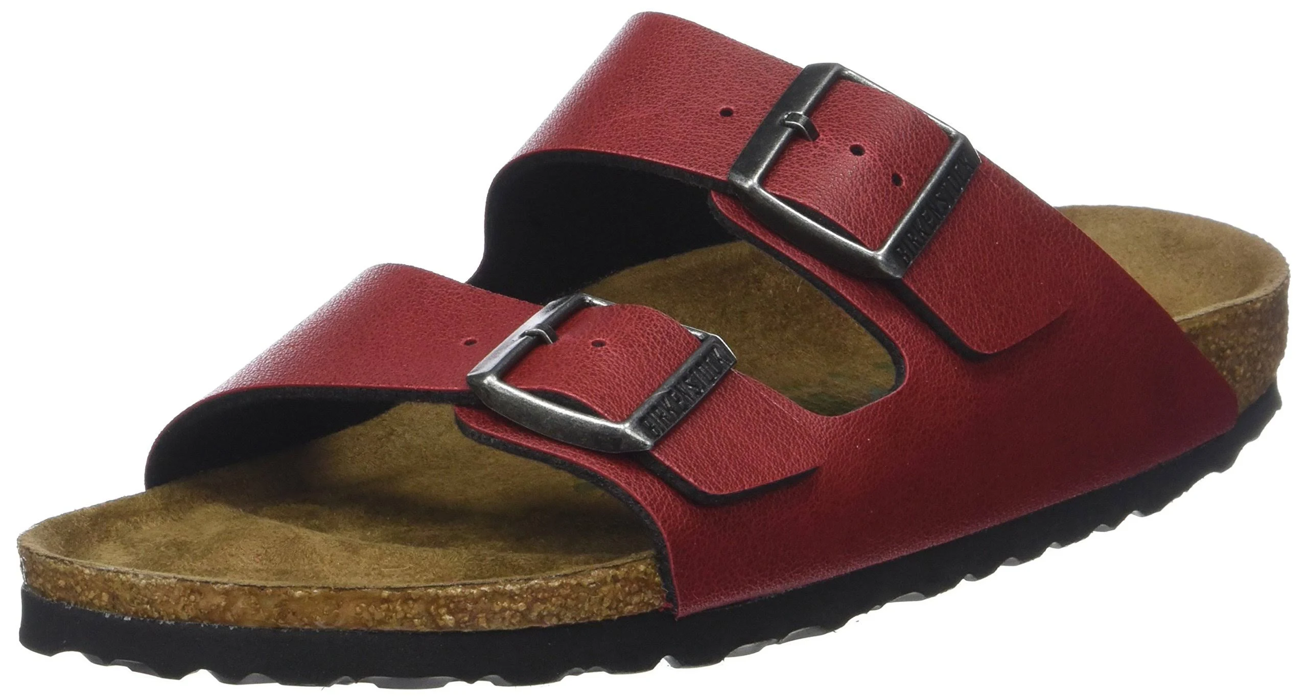 Birkenstock Arizona Vegan, Birko-Flor, Pull Up Bordeaux