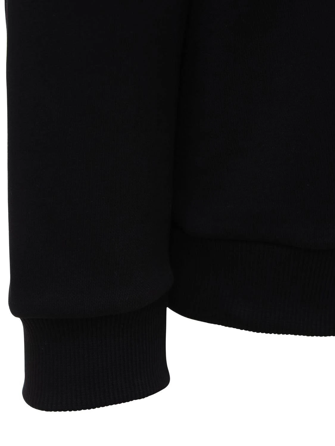 Balmain Logo Cotton Jersey Sweatshirt - Black - Sweatshirts