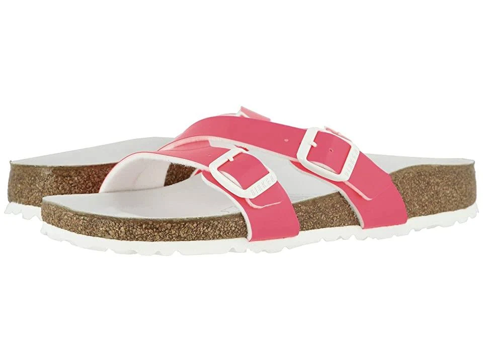 Birkenstock Women's Yao Hex Patent Birko-Flor Slide Sandals - 9M