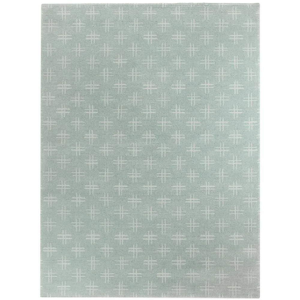 Balta Matheo Transitional Tribal Cyan 5 ft. x 7 ft. Area Rug, Blue