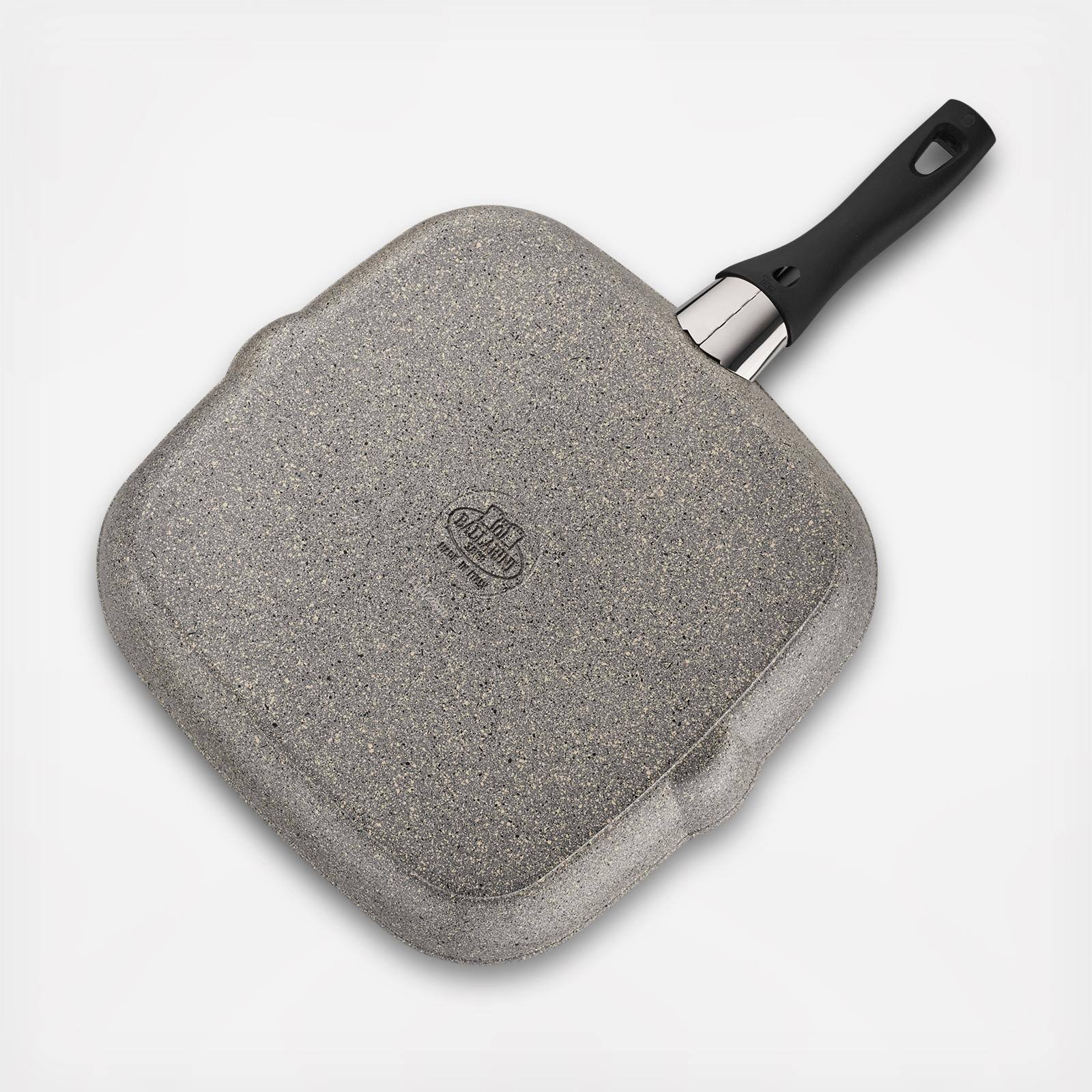Ballarini Parma Forged Aluminum Nonstick Grill Pan, Gray/Black, 11x22