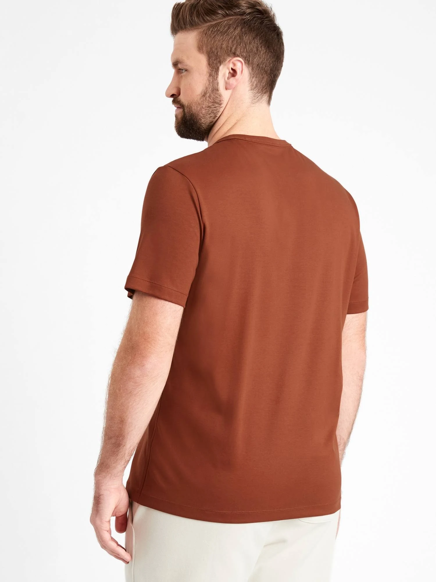 Banana Republic Men's Luxury Touch Performance T-Shirt Molten Copper Size Xs