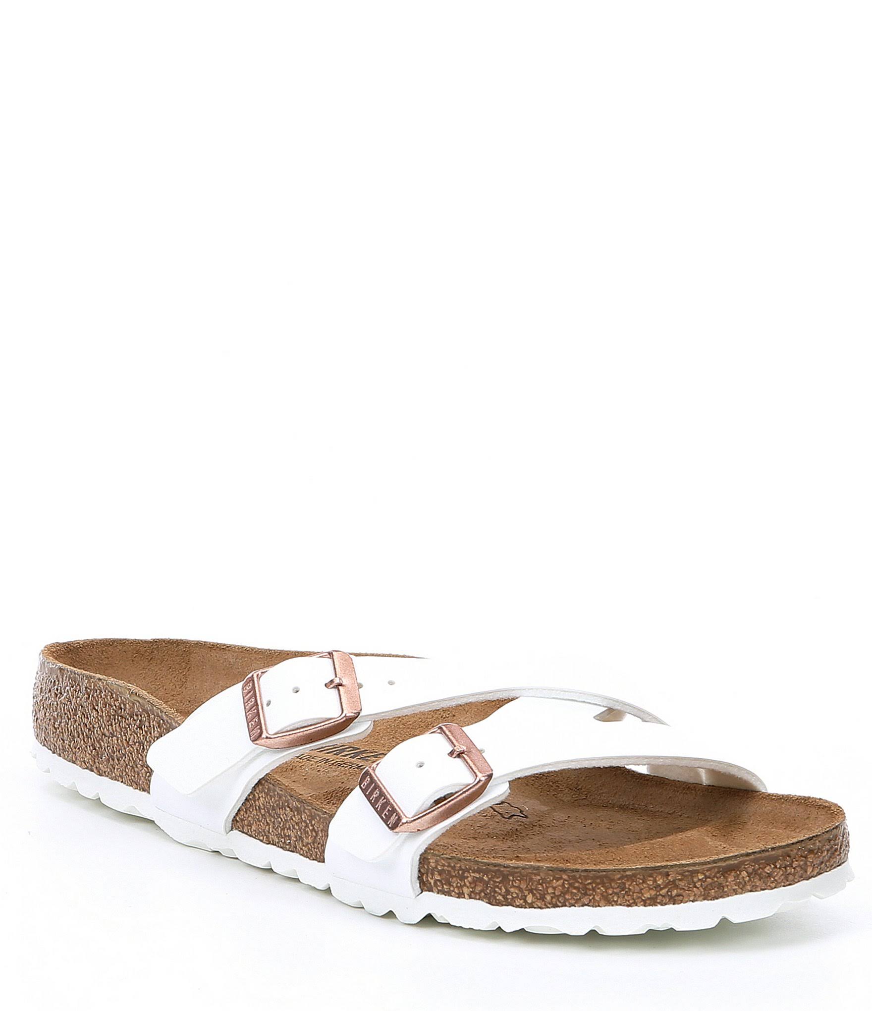 Birkenstock Women's Yao Slide - 42 Narrow - White Birko-Flor