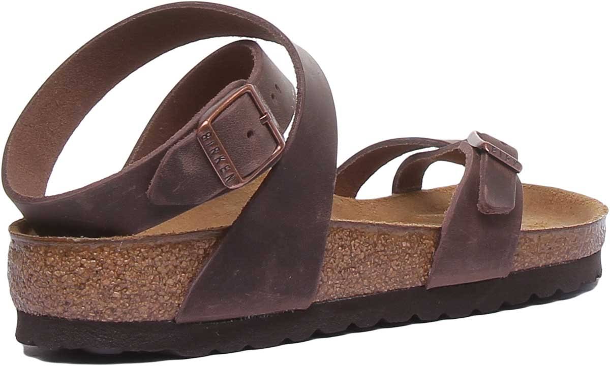 Birkenstock Yara Oiled Leather Habana Multi-Strap Sandals