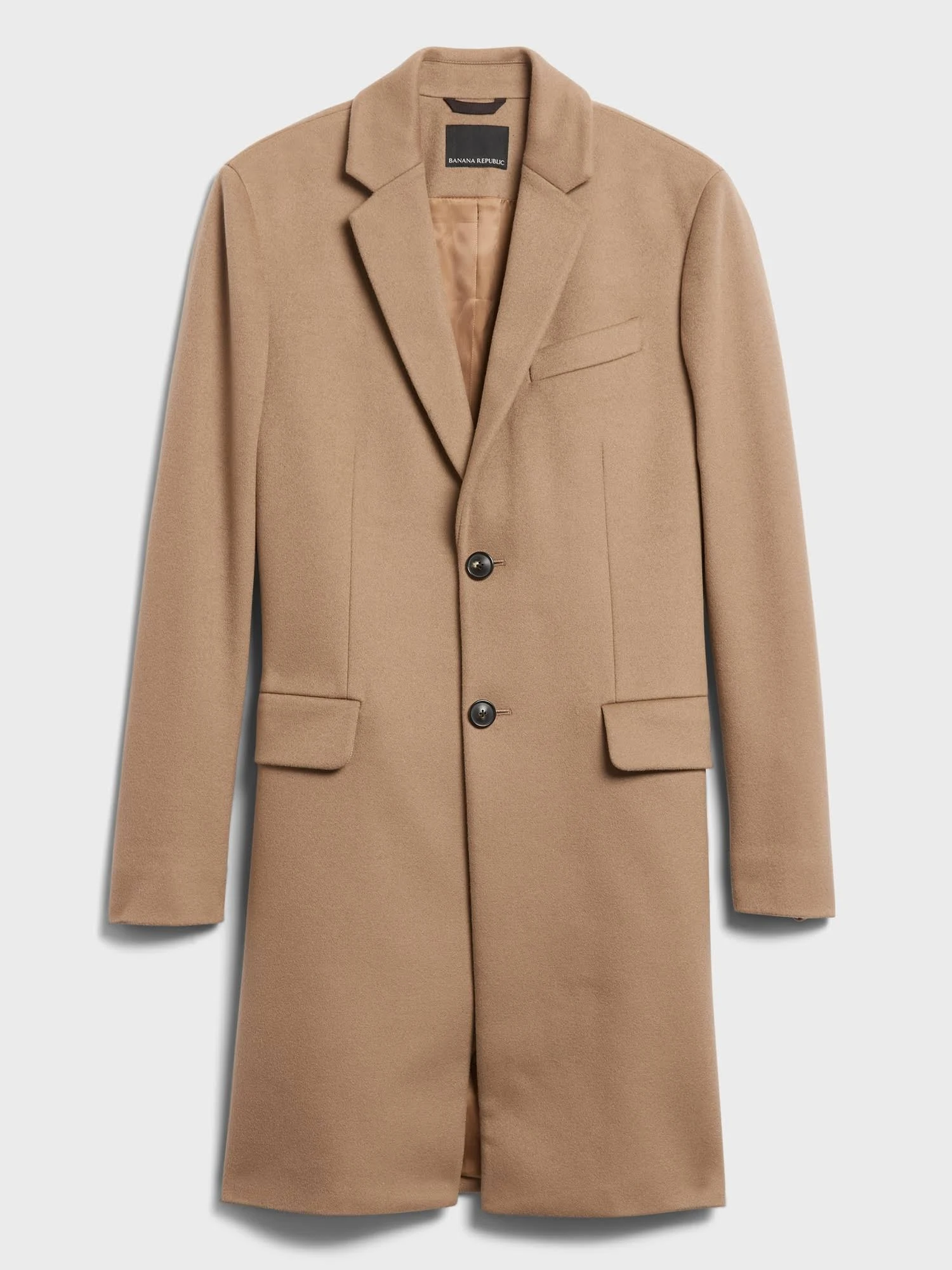 Banana Republic Men's Italian Melton Topcoat Camel Size S