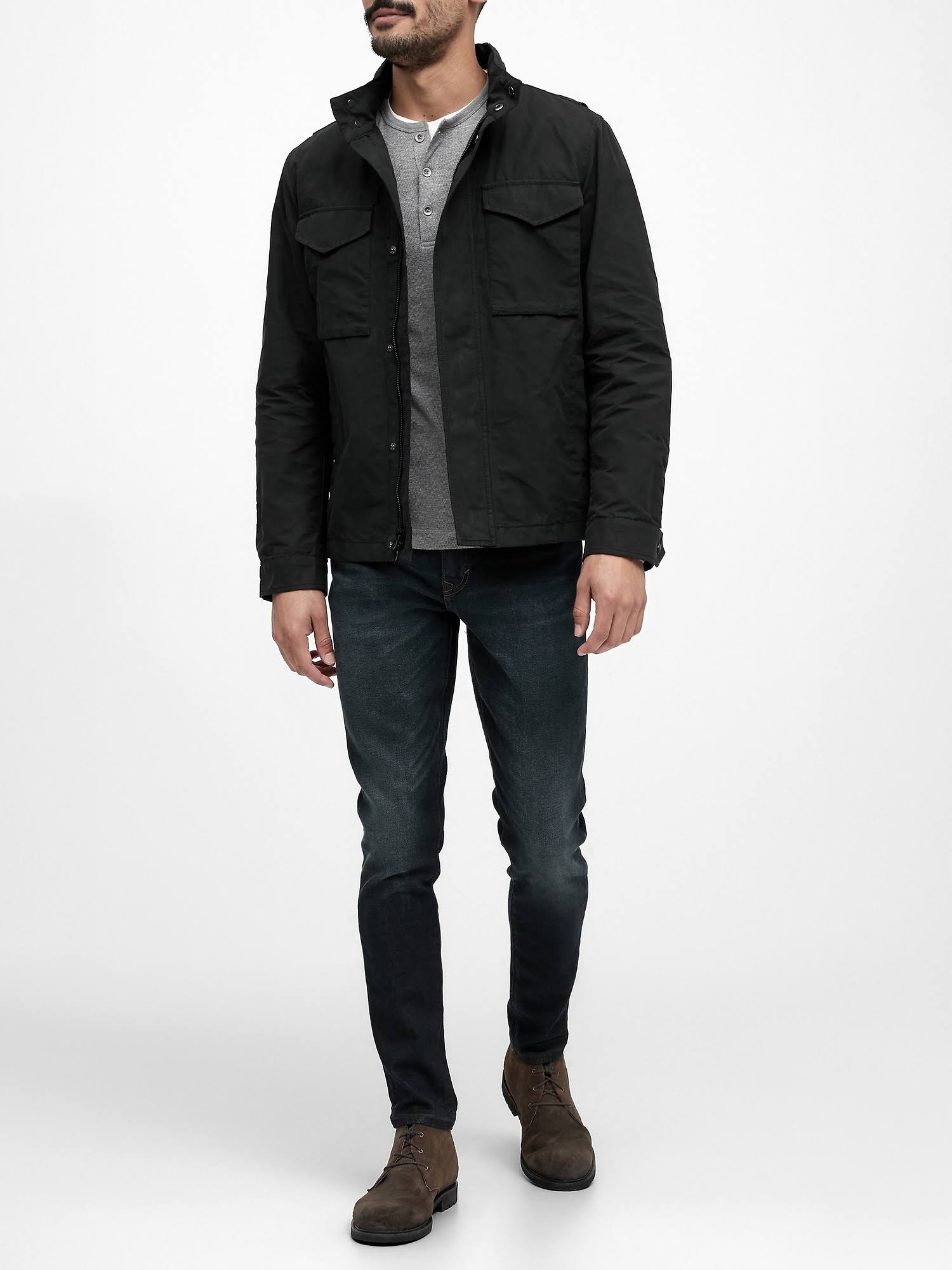 Banana Republic Men's Water-Resistant Field Jacket Black Size M