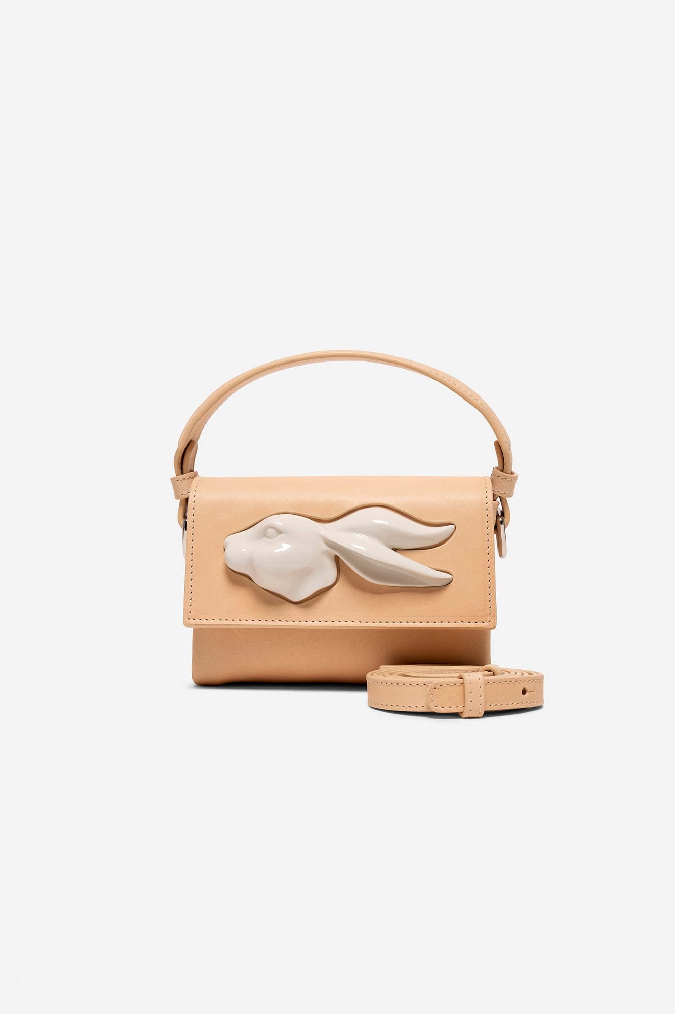 FLAP MINI RABBIT HEAD BAG SAND