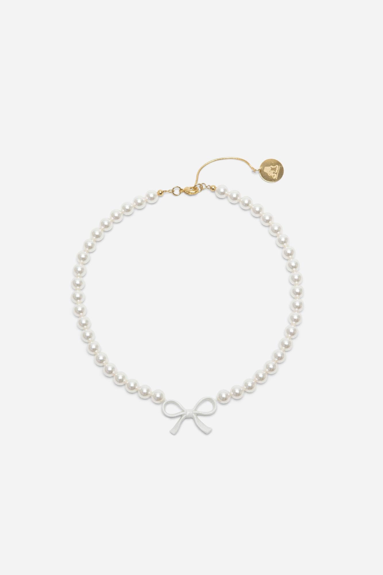 BOW & PEARLS NECKLACE