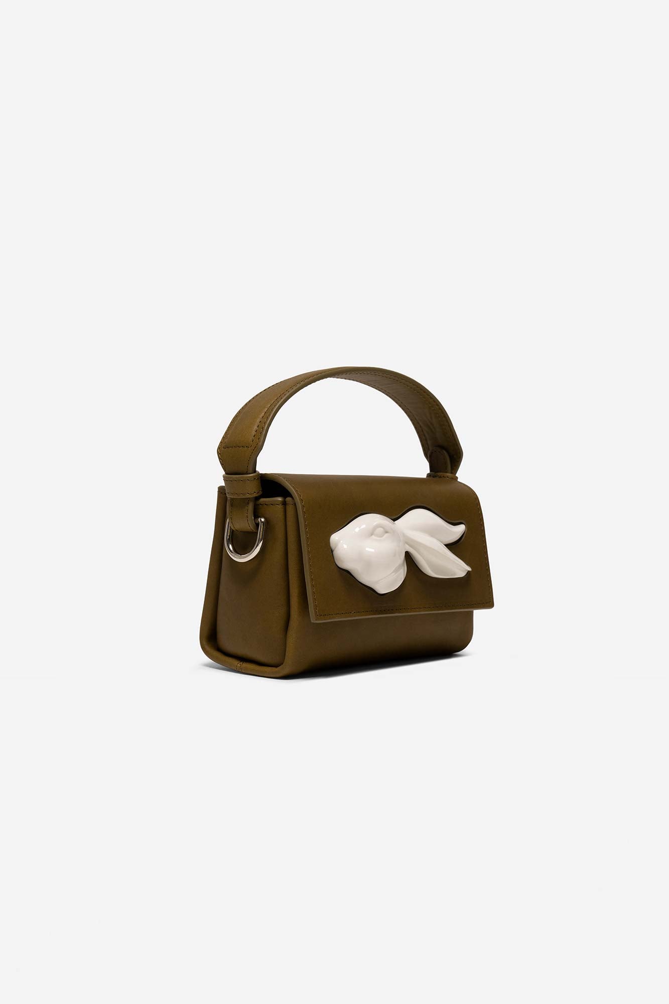 FLAP MINI RABBIT HEAD BAG OLIVE