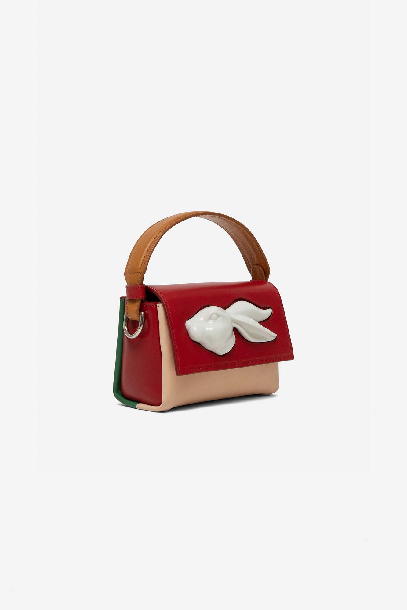 FLAP MINI RABBIT HEAD BAG MULTI TOMATO