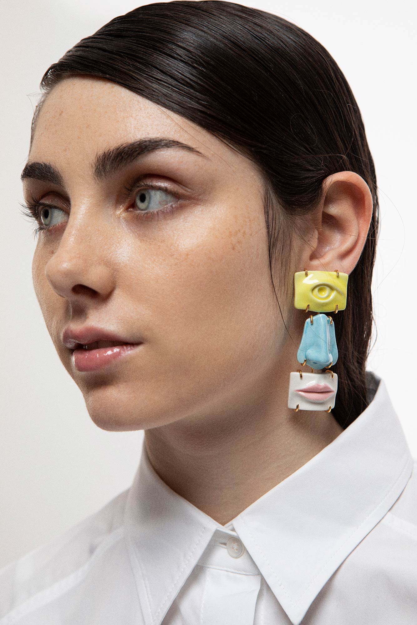 FACE EARRINGS MULTI