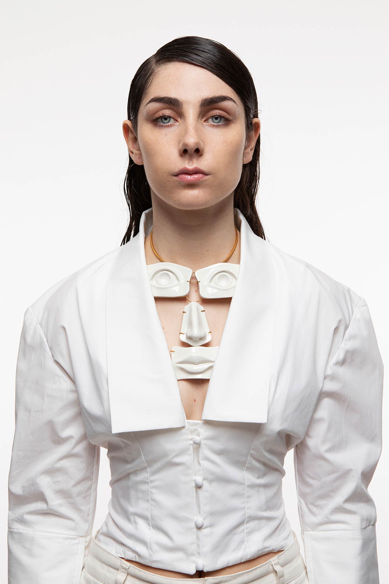 FACE STATEMENT NECKLACE