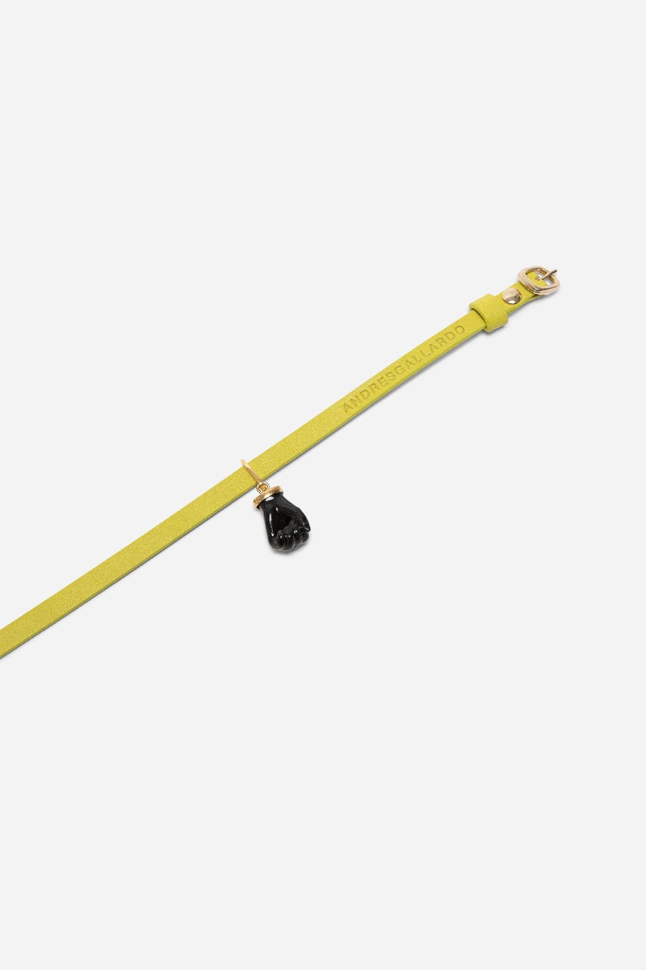 FIST LEATHER CHOKER BLACK