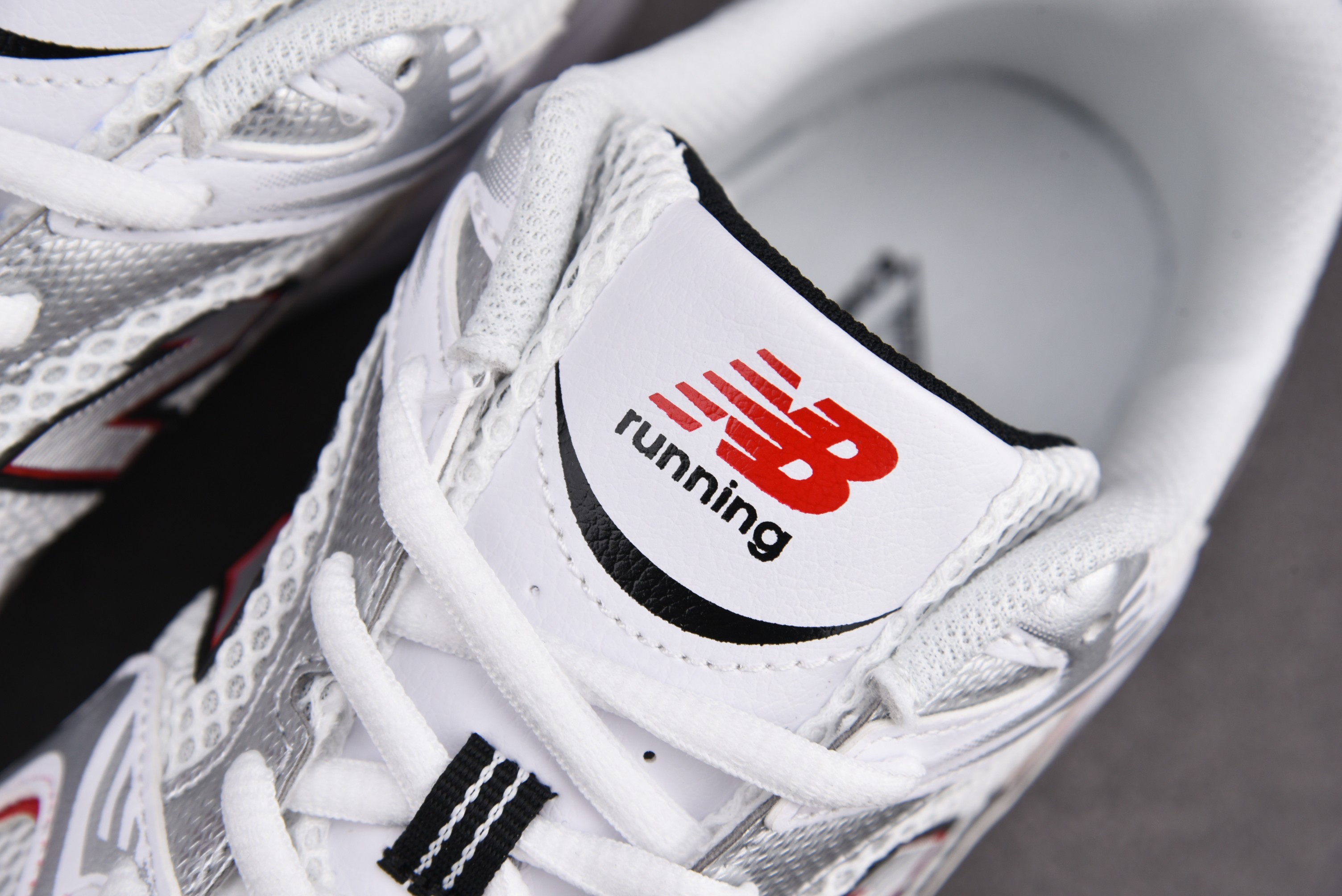 New Balance 530v2 White Silver Red